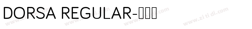 DORSA REGULAR字体转换